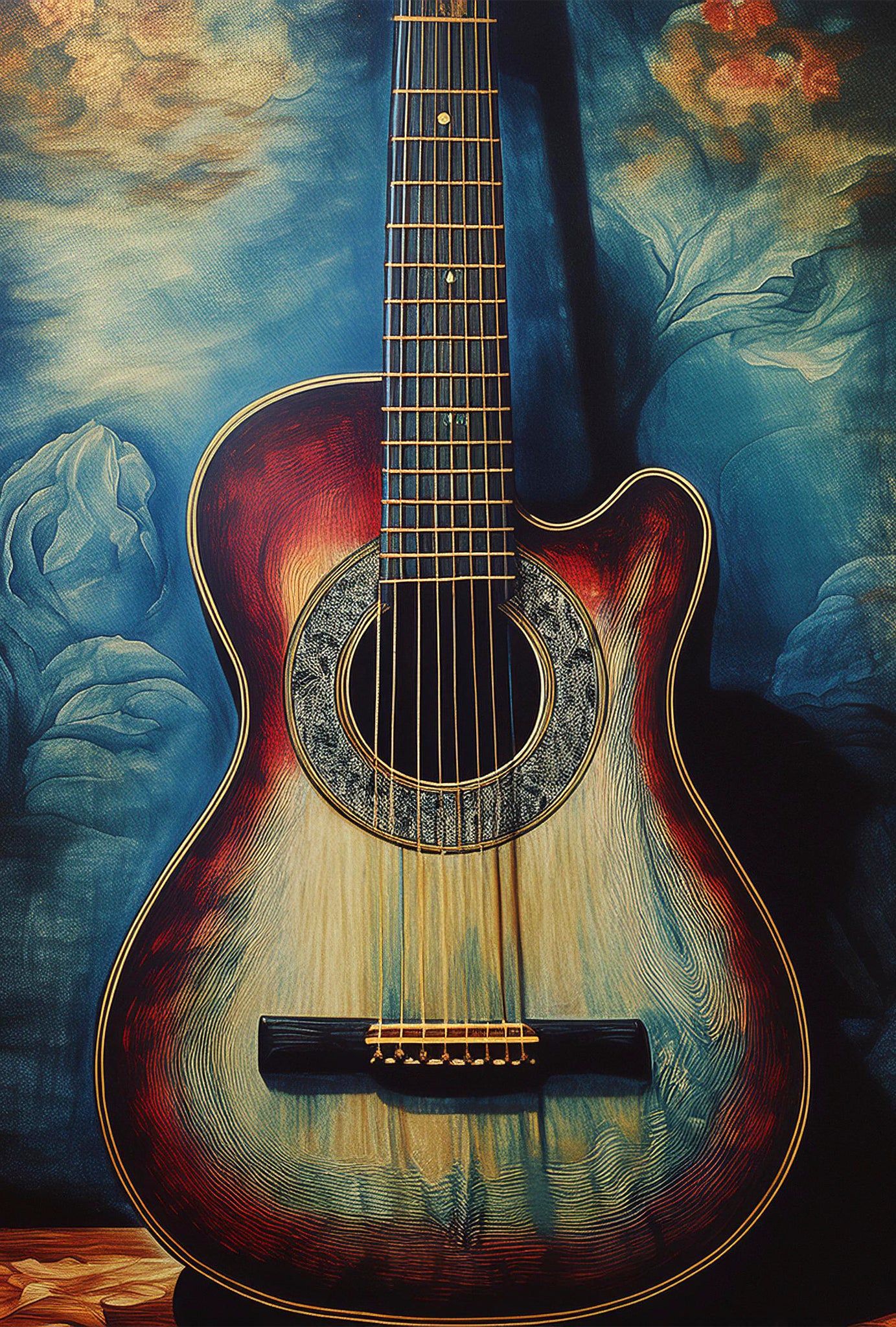 “Six String” Canvas Giclée