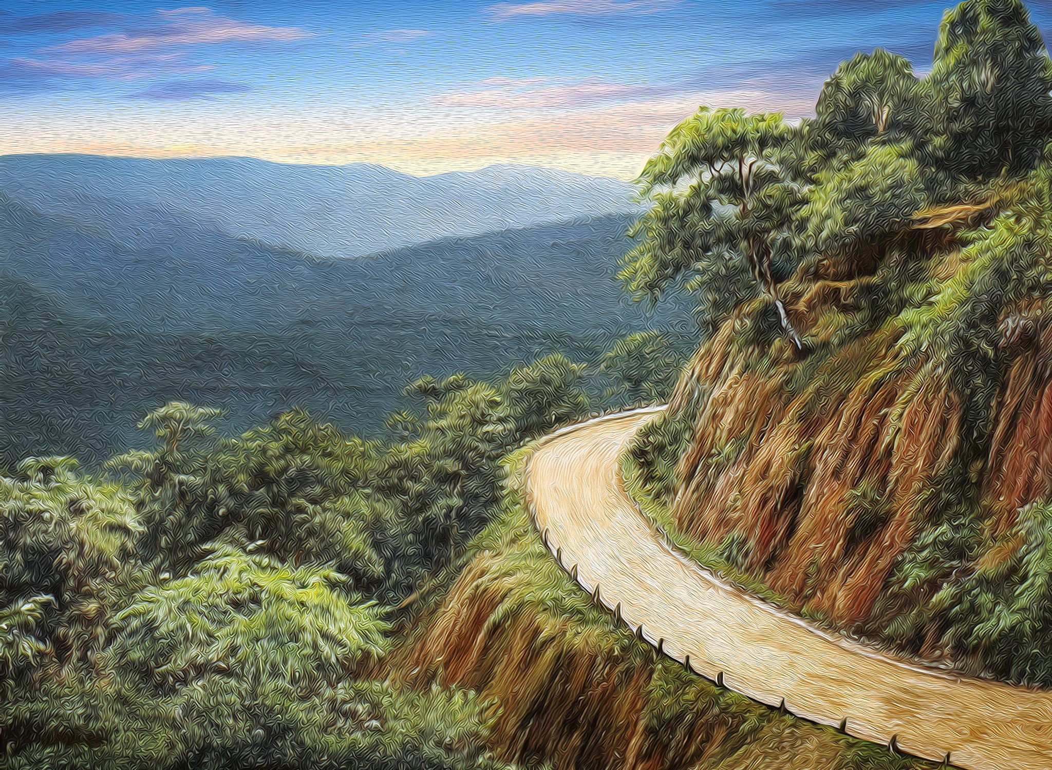 “Hill Road”  Canvas Giclée