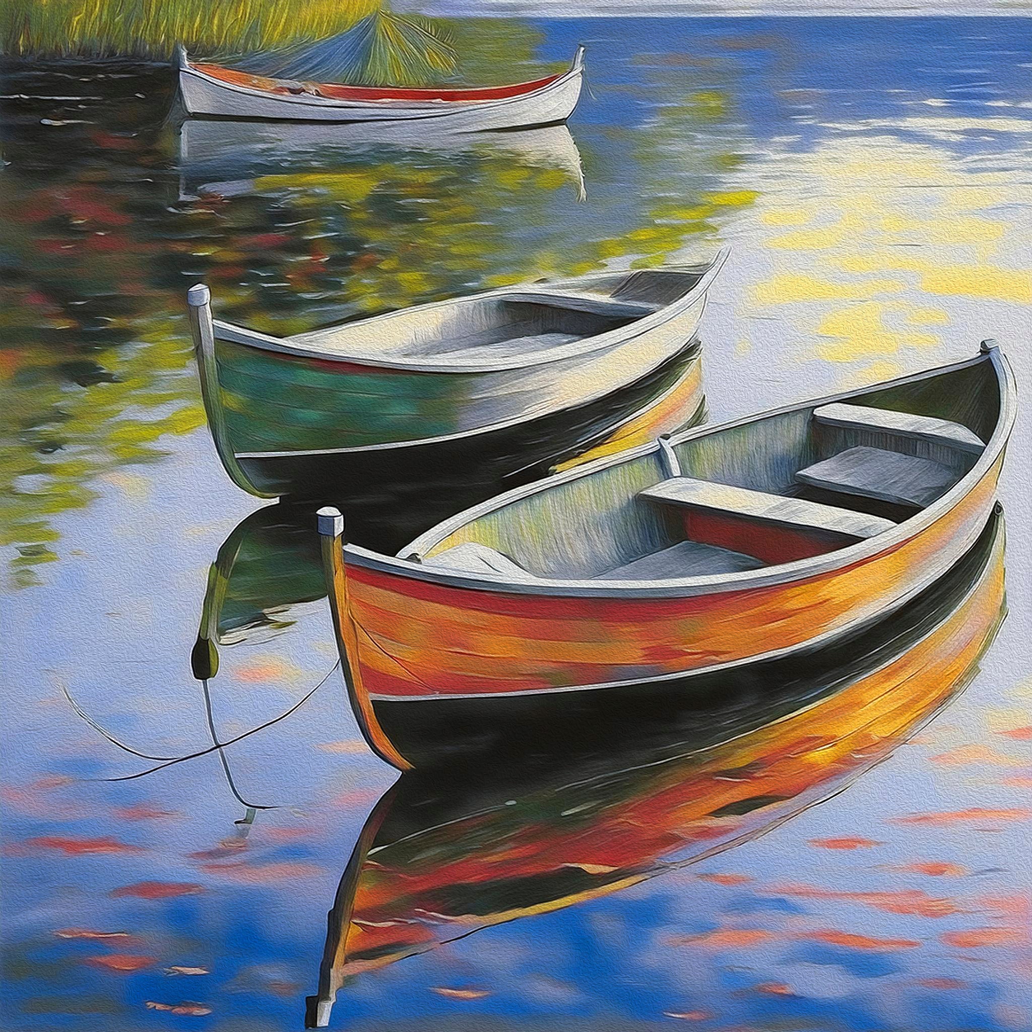 "Boats a Float” Canvas Giclée