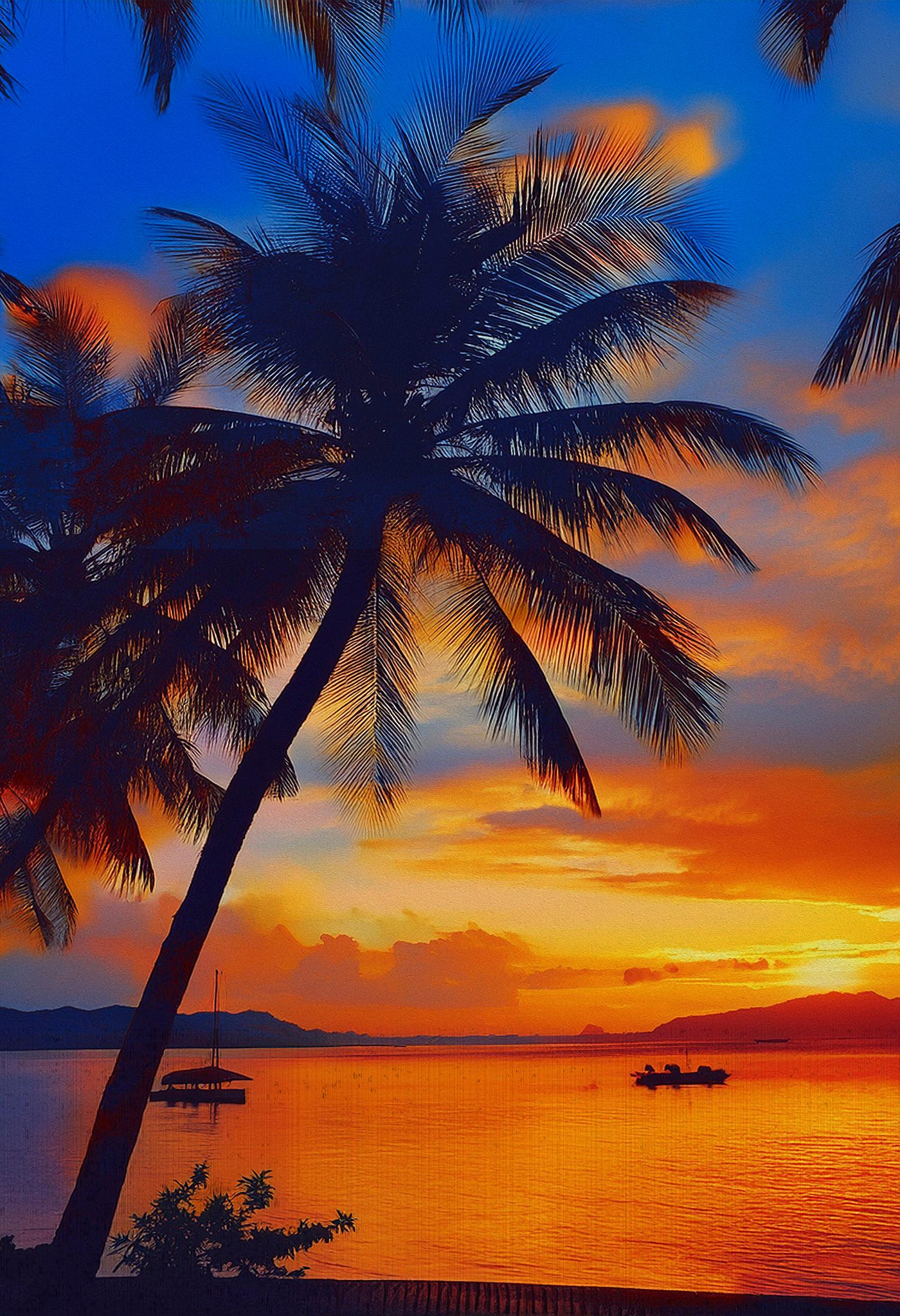 "Sunset Tree” Canvas Giclée