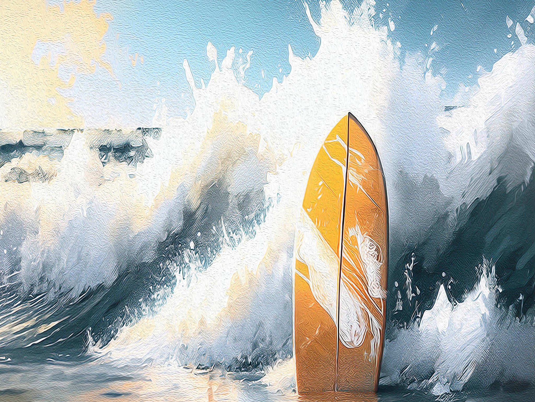 Giclée Surfboard Art