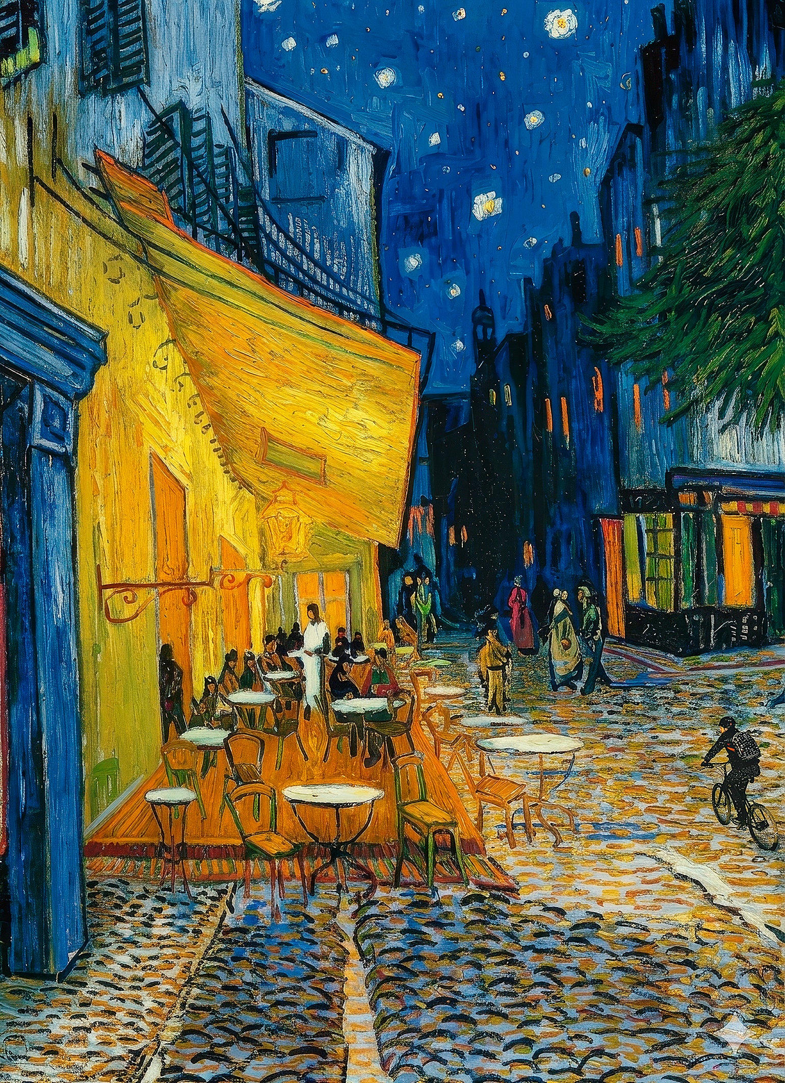 "The Café Terrace" Giclée on Canvas