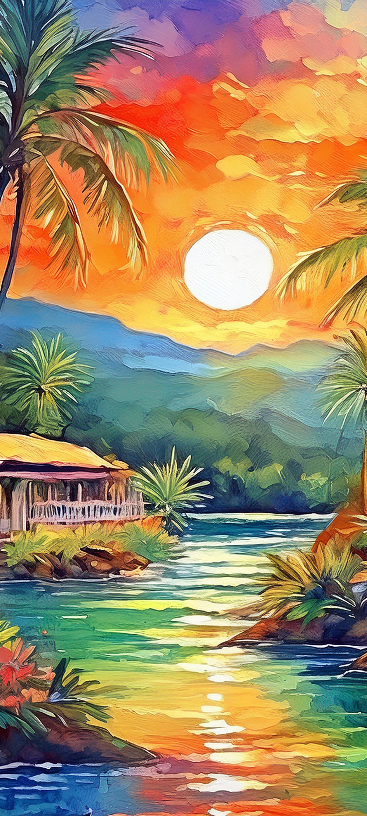 “River Cabin” Canvas Giclée