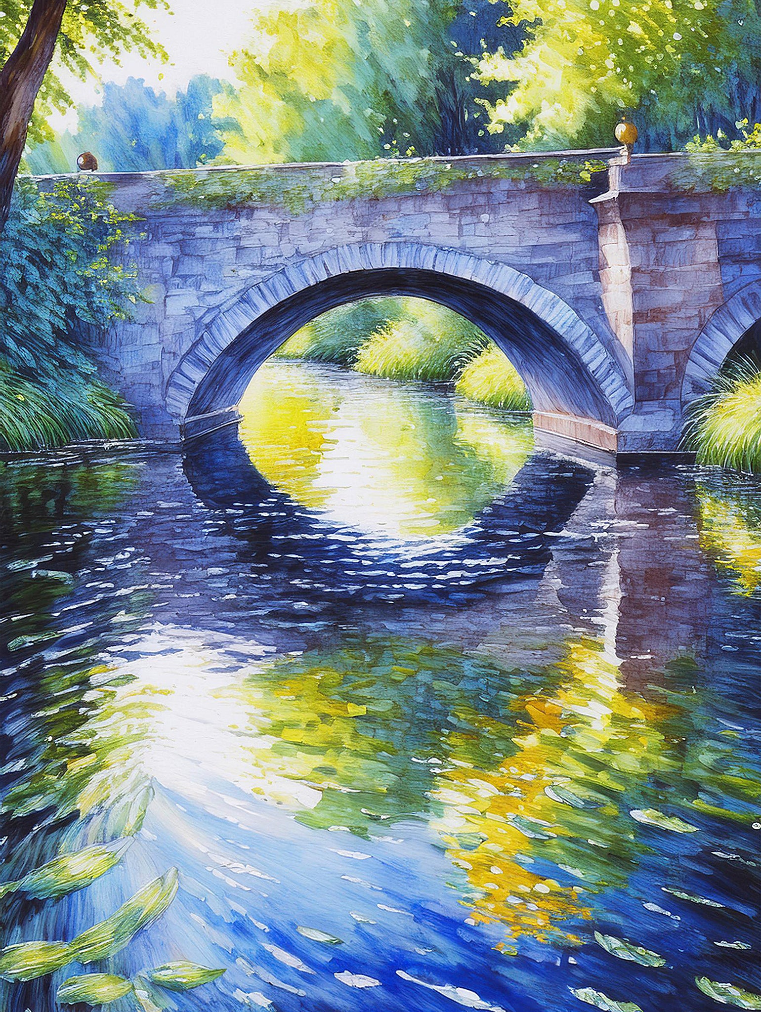 "Bridge Reflections"  Canvas Giclée
