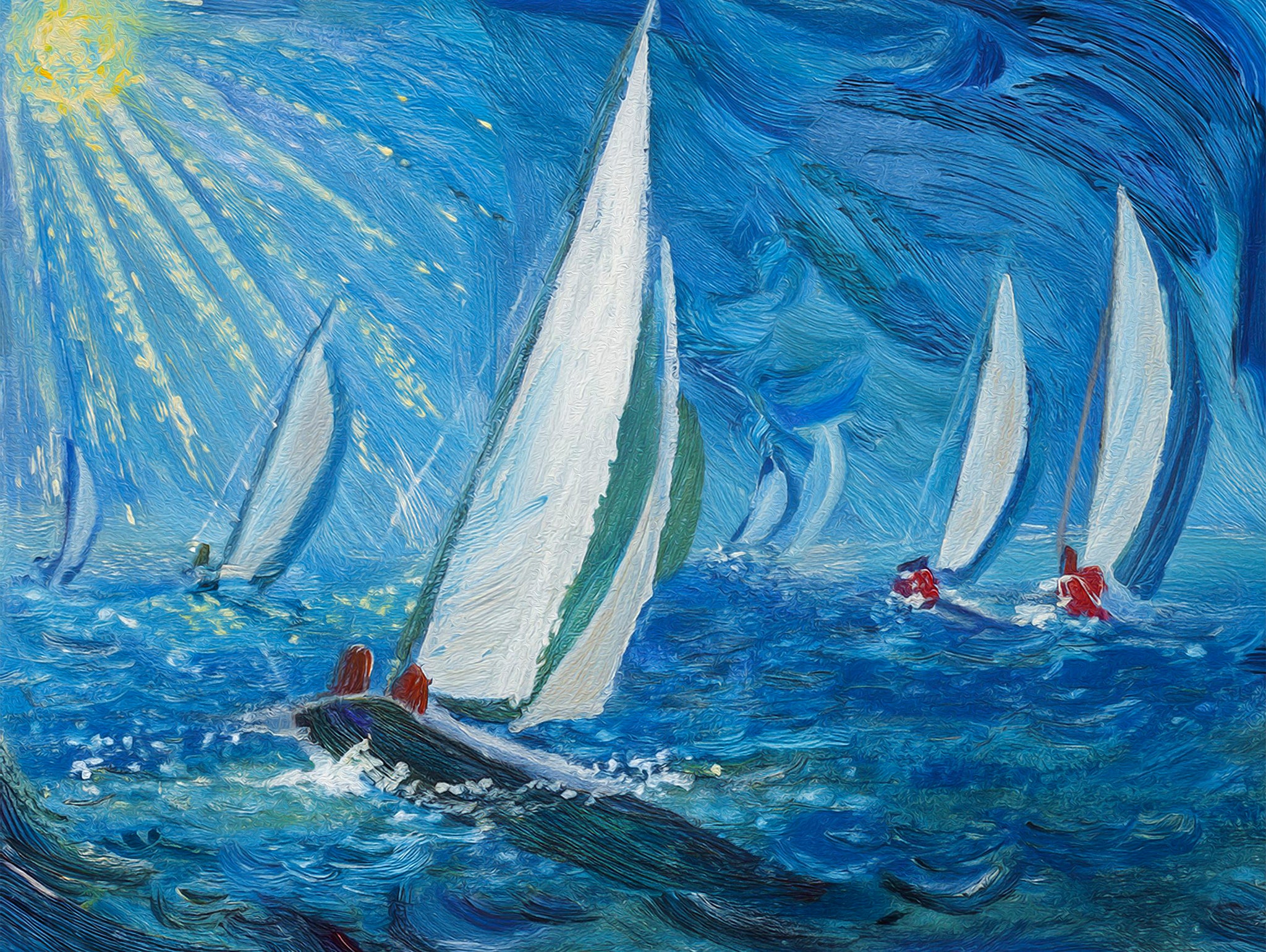 “Sailing” Canvas Giclée