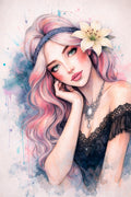 “Bonnie Lady” Paper Giclée