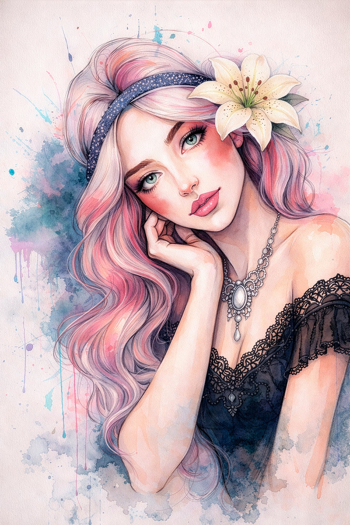 “Bonnie Lady” Paper Giclée